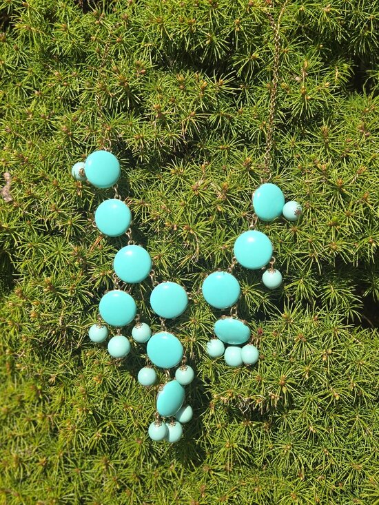 Jewelry - Blue turquoise bubble necklace